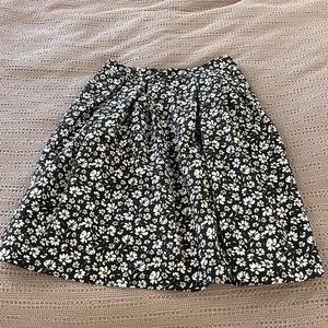 Karl Lagerfeld Skirt - Black and White floral pattern- Size 10